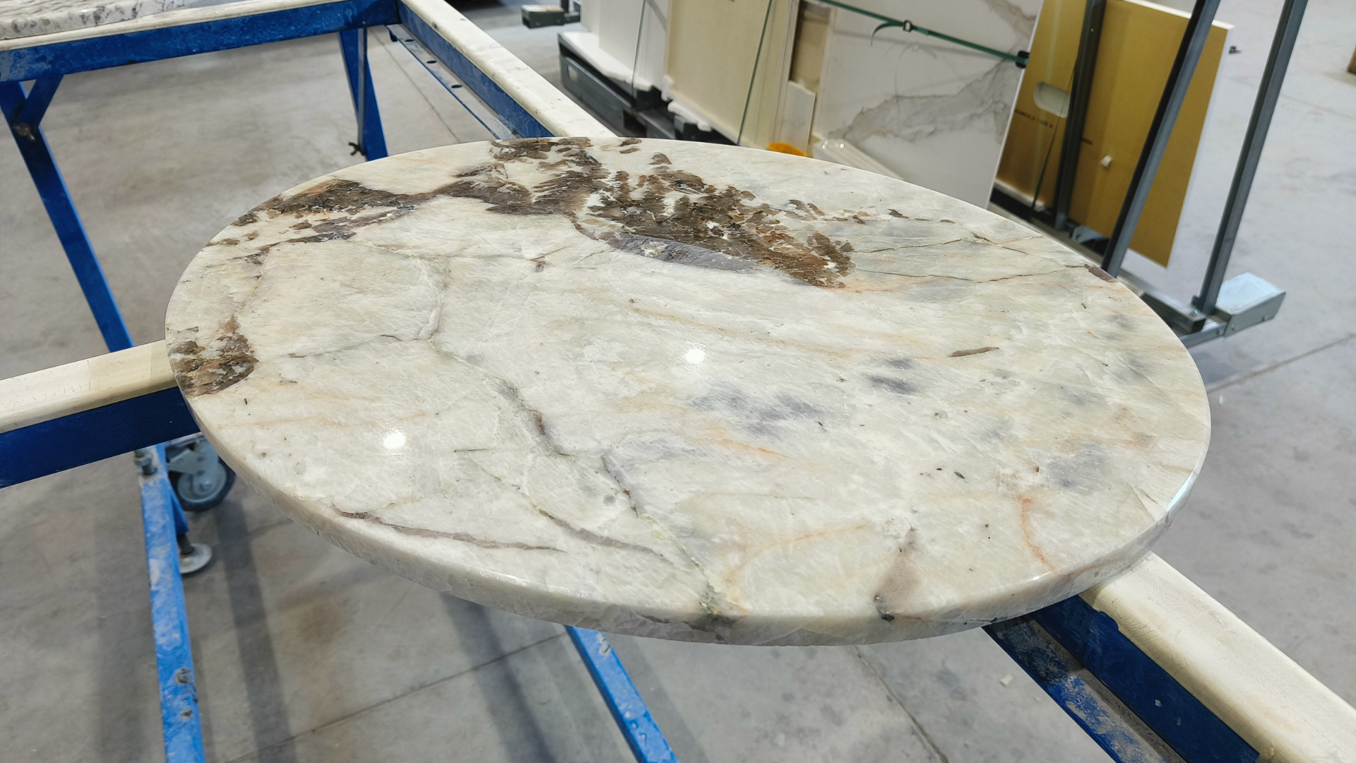 Естествен кварцит Snow White