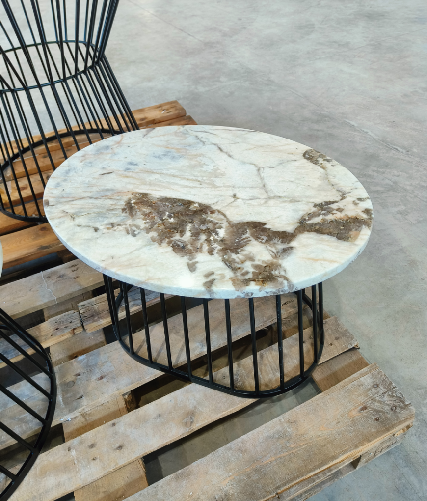 Естествен кварцит Snow White